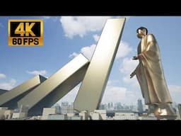 Gold Bar Domino Destroys Giant Buddha Statue