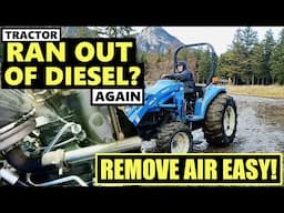 How To Bleed Air Out of Shibaura N844L (Perkins 404D-22) Diesel Engine | New Holland Tractor TC45