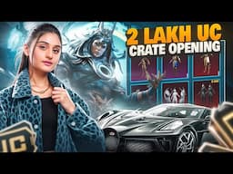 “BIGGEST Crate Opening Ever🔥 2 Lakh UC on X-Suit & Bugatti!”