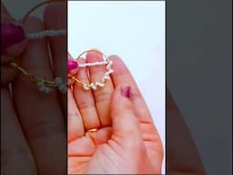 Latest pearls earrings|Hoop earrings #earrings #ring #diy #jewellery #gold #handmade #craft