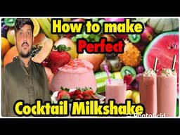 How to make perfect cocktail Milkshake | perfect shake recipe .. babar foodie