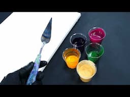 The Spatula Painting technique - with Liquid Acrylic paints