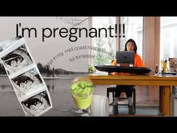 I'M PREGNANT!! ⚘ 1st trimester vlog / what i'm eating, my feelings, + morning  sickness 🥴