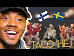 AMERICAN REACTS To KAJ - TACO HEJ (me. GU$TA)