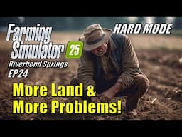 Farming Simulator 25 - EP24 - Land and Problems | Survival Challenge Hard Mode | Riverbend Springs