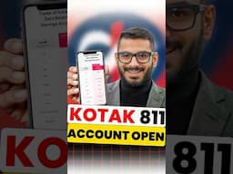 Kotak Mahindra Bank Open Account Zero Balance #kotak811 #kotakzerobalanceaccount