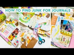HOW TO FIND JUNK FOR YOUR JOURNALS | Where To Find It & How To Use It | Junk Journal