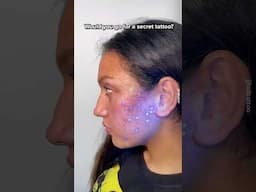 UV Tattoo! - #shorts #beauty #tattoo #uvlight #tattoodesign #oddlysatisfying #tattooartist