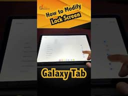 How to Modify Lock Screen | Galaxy Tab Hidden Features | #shorts #viralvideo #latest | Tech Gadgets