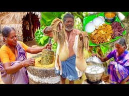 Tasty GOAT BOTI Gravy IDLY Village Cooking | இட்லி ஆட்டுக்குடல் குழம்பு | Mutton Intestine Recipe