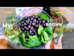 My Favorite Tasty BROWN 🤎 Smoothie Salad Recipe  | Pollen & Allergy Season Remedy
