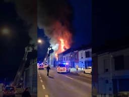 Impressionnant Feu de Maison à Couillet près de Charleroi 🔥🇧🇪