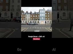 Google street to CAD to AI rendering. #aiarchitecture #googleearth