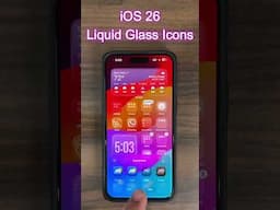 iOS 26 - Liquid Glass Clear Icons are AMAZING on the iPhone #ios26