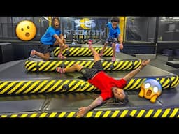QUINN GOT HURT AT THE TRAMPOLINE PARK, He Instantly Regretted This