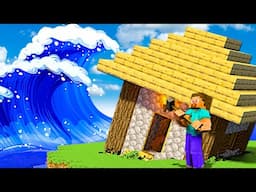 Tsunami Destroys MINECRAFT Village! (Teardown)