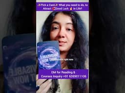 ✨Pick a Card✨ What you need to do, to Attract 🧲Good Luck 🤞 in Life?#pickacard #pickapile #attract
