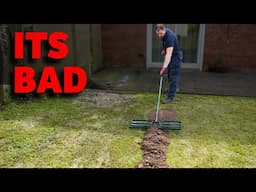 Fixing a Small Lawn (Bumpy & full of holes) LAWN SOS!
