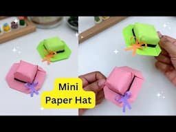 DIY Origami Mini Paper Hat For Kids / easy Craft ideas / Paper Craft / KIDS crafts