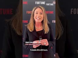 How many hours do C-suite execs work every week? #FortuneCOOSummit #worklifebalance