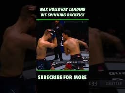 Max Holloway's BEAUTIFUL spinning back kick