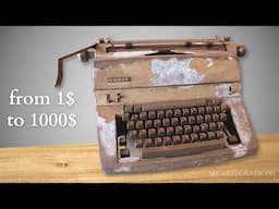Restoration of an old rusty Typewriter (FACIT) from 1$ to 1000$