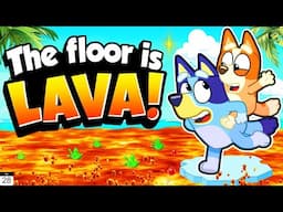 Bluey Floor Is Lava 🌋🌋 | Bluey Freeze Dance & Floor Is Lava for Kids | Danny Go Noodle [20 MINS]