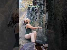 This hot spring can only be accessed by a boat ride and a hike 🌊🥾 #vancouverisland #tofino