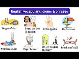 English vocabulary | Idioms & phrases | daily use english words | English idioms