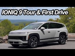 Ioniq 9 First Drive & Full Tour! | Hyundai's 3-Row EV SUV Takes On Kia EV9