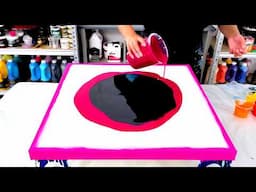 This One Made Me "Berry" Happy! - Fire Colors With Twist! - Fluid Painting - Acrylic Pouring