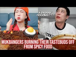 mukbangers BURNING their tastebuds off from spicy food