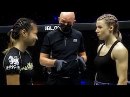 "Supergirl" Jaroonsak (Thailand) vs Ekaterina "Barbie" Vandaryeva (Belarus) | Muay Thai Fight, HD