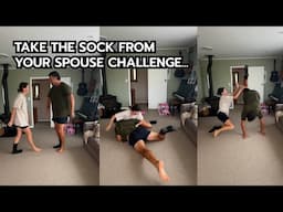 Take the sock from your spouse challenge 😳
