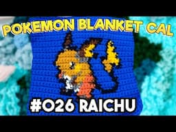 How to Crochet Raichu | POKEMON BLANKET CAL