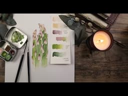 Asparagus with Watercolour Tutorial