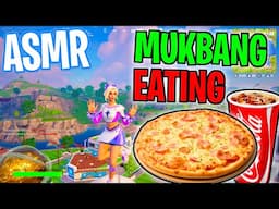 ASMR Gaming 🍕 Fortnite Pizza Mukbang Eating + Relaxing Spectating 🎮🎧 Whispering for Sleep 💤