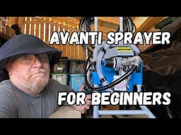 Staining with an Avanti Airless Sprayer by a Beginner | Life Off Grid in Maine