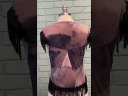 One of a Kind Fringe Trimmed Knit Top - Stylish & Unique!