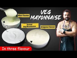 Veg Mayonnaise Recipe. Veg Mayonnaise In Three Flavour. #mayonnaise #food #realcheftutorial #food