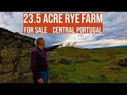 23.5 ACRE RYE FARM FOR SALE - 2 GRANITE BUILDINGS - POND - 9.5HA HOMESTEAD IN TRANCOSO