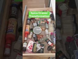 I finally organized my spice drawer…