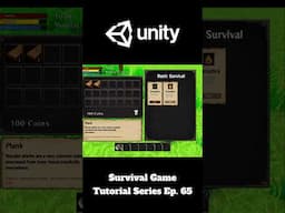 Survival Game Tutorial For Unity || Ep. 65 Teaser