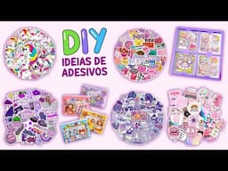 10 IDEIAS DE ADESIVOS DIY - COMO FAZER ADESIVOS! - VOCÊ DEVE EXPERIMENTAR #adesivos