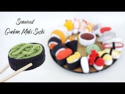 Crochet Seaweed Gunkan Maki Sushi | Amigurumi Tutorial | SpringDay DIY