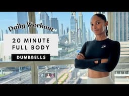 20min Full Body Workout - DUMBBELL | Build Muscle & Strength