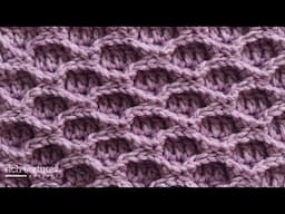 Honeycomb Waffle Stitch | How to Crochet