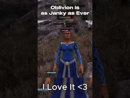 When the Oblivion NPC Half T-Poses Mid Robbery