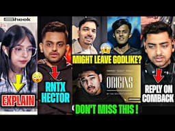 RNTX Hector🚨 Sheek Reply🤯 Simp Might LEAVE GodL?😱 Aman reply on eSports Return😳Scout, Jonathan, GodL