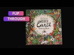 FLIP THROUGH: "Hidden Earth Coloring Book: Color and Breathe" | by Rita Berman Hidden Wonders Book